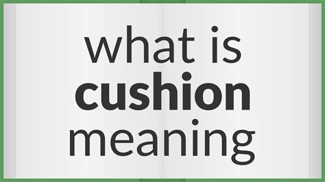 how to spell cushion.